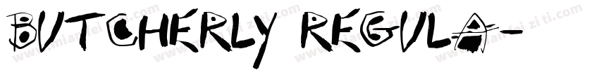 Butcherly Regula字体转换